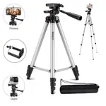 Tripod 3110 Smart Aluminium Adjustable Portable and Foldable Tripod Stand Clip and Camera Holder